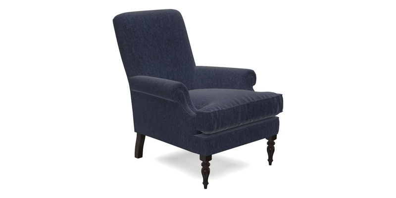 Thistle Chair in Indigo & Wills Morocco Epic Blue