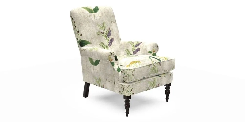 Thistle Chair in Indigo & Wills Morocco Epic Blue