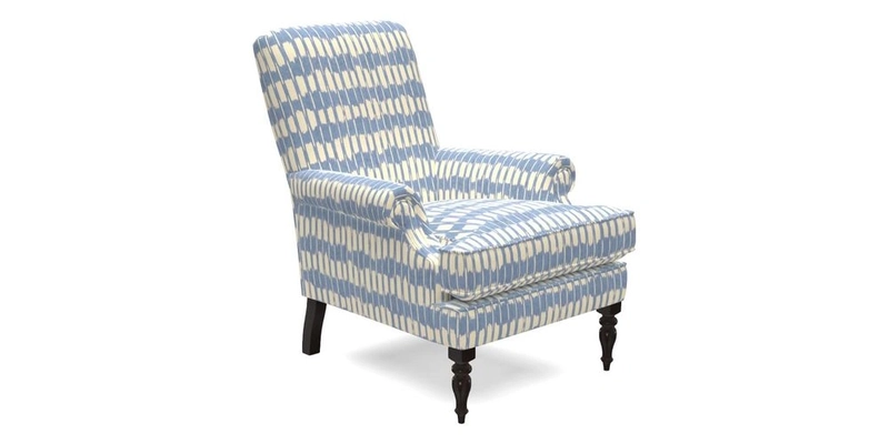 Thistle Chair in Indigo & Wills Morocco Epic Blue