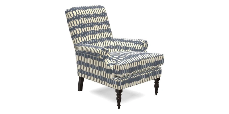 Thistle Chair in Indigo & Wills Morocco Epic Blue