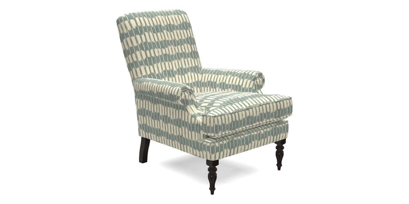 Thistle Chair in Indigo & Wills Morocco Epic Blue