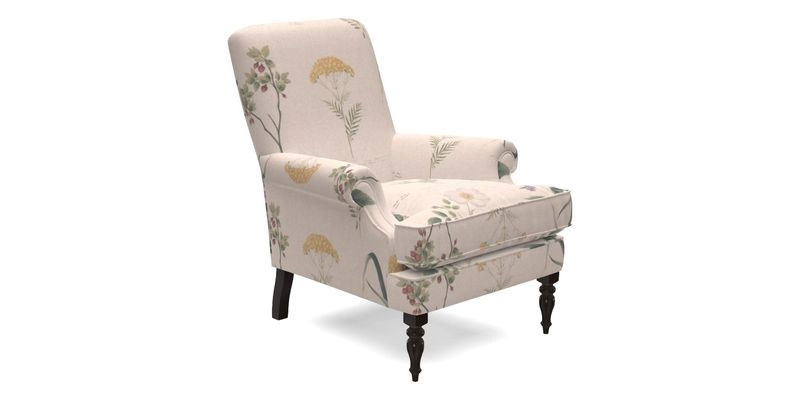 Thistle Chair in Indigo & Wills Morocco Epic Blue