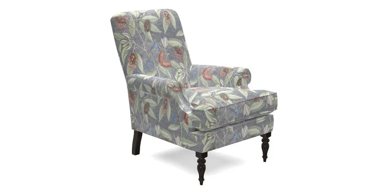 Thistle Chair in Indigo & Wills Morocco Epic Blue