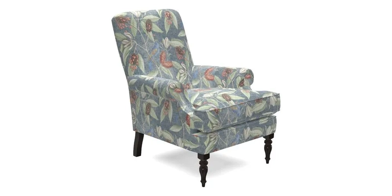 Thistle Chair in Indigo & Wills Morocco Epic Blue
