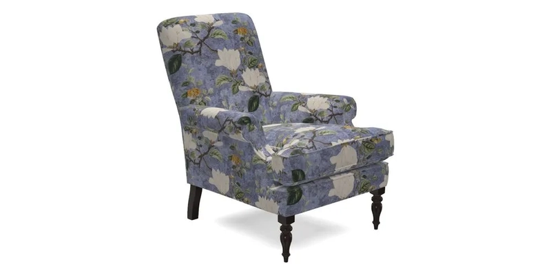 Thistle Chair in Indigo & Wills Morocco Epic Blue