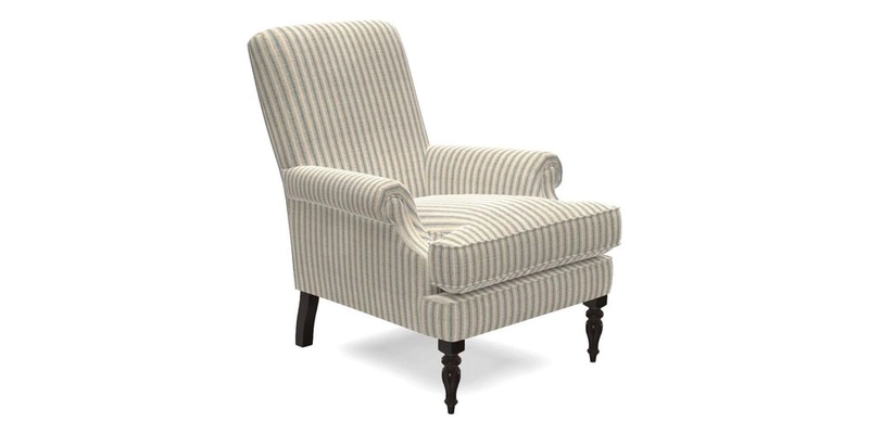 Thistle Chair in Indigo & Wills Morocco Epic Blue