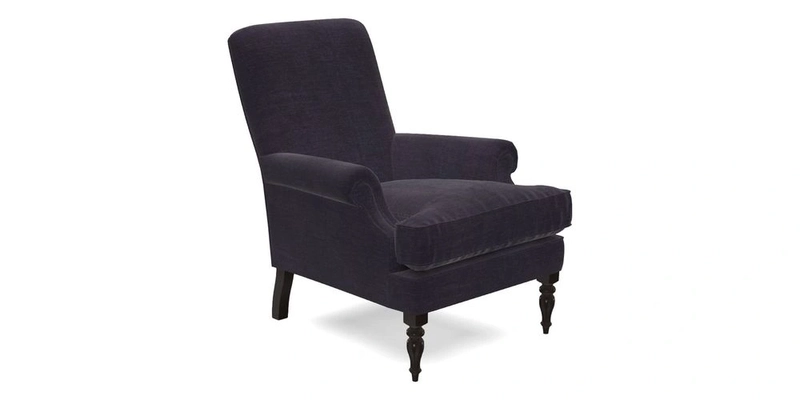 Thistle Chair in Indigo & Wills Morocco Epic Blue