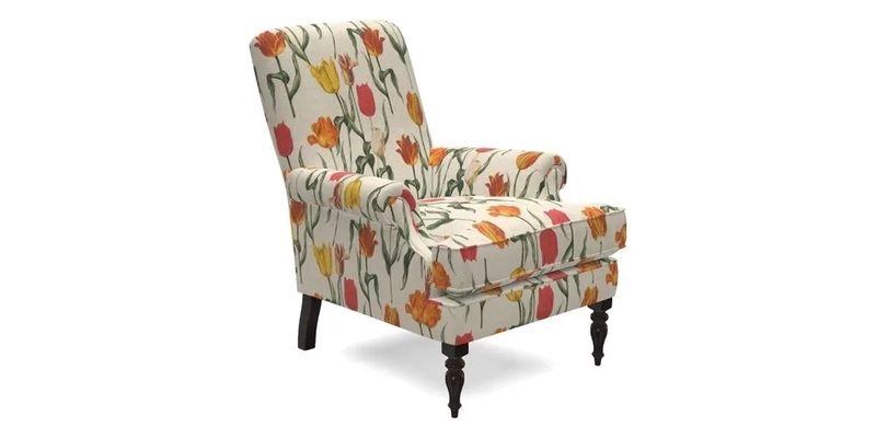 Thistle Chair in Indigo & Wills Morocco Epic Blue