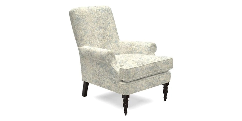 Thistle Chair in Indigo & Wills Morocco Epic Blue