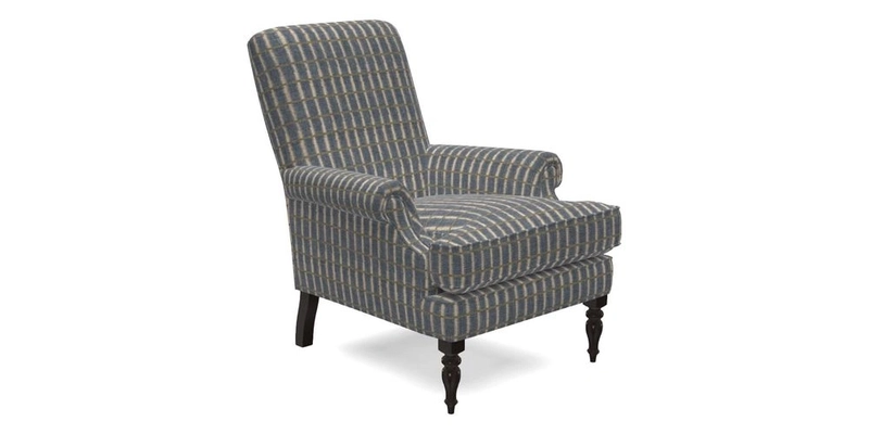 Thistle Chair in Indigo & Wills Morocco Epic Blue