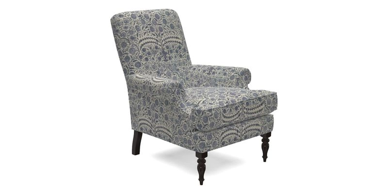 Thistle Chair in Indigo & Wills Morocco Epic Blue
