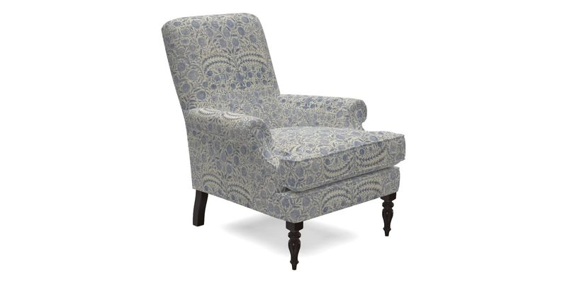 Thistle Chair in Indigo & Wills Morocco Epic Blue