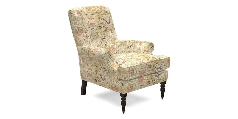 Thistle Chair in Indigo & Wills Morocco Epic Blue