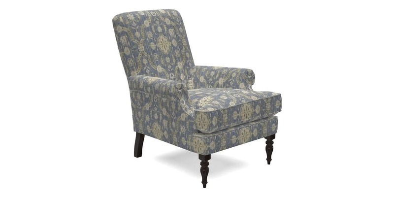 Thistle Chair in Indigo & Wills Morocco Epic Blue