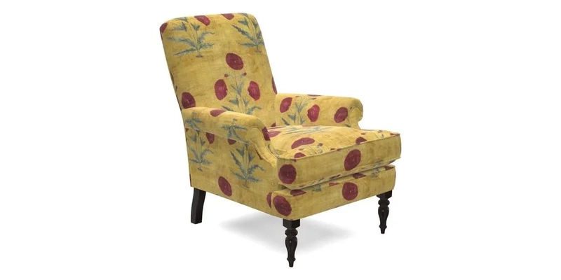 Thistle Chair in Indigo & Wills Morocco Epic Blue