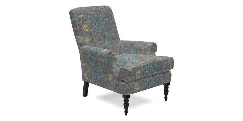 Thistle Chair in Indigo & Wills Morocco Epic Blue