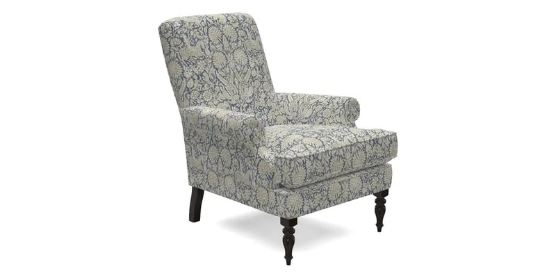 Thistle Chair in Indigo & Wills Morocco Epic Blue