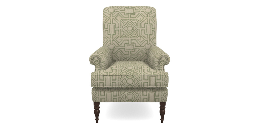 Product photograph of Thistle Chair In Rhs Collection - Large Knot Garden Linen - Green from Sofas and Stuff Limited