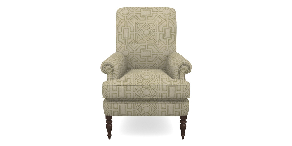 Product photograph of Thistle Chair In Rhs Collection - Large Knot Garden Linen - Olive from Sofas and Stuff Limited