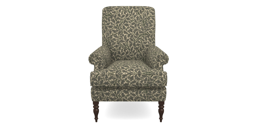 Product photograph of Thistle Chair In V A Drawn From Nature Collection - Oak Tree - Dark Green from Sofas and Stuff Limited