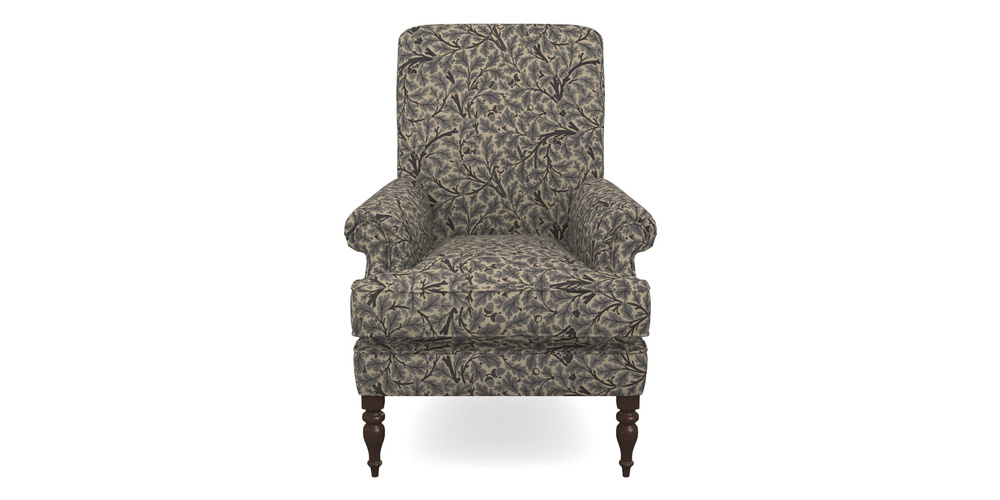 Product photograph of Thistle Chair In V A Drawn From Nature Collection - Oak Tree - Navy from Sofas and Stuff Limited