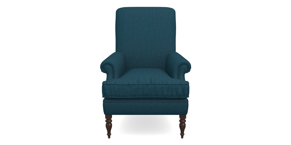 Product photograph of Thistle Chair In Plain Linen Cotton - Ink Pot from Sofas and Stuff Limited