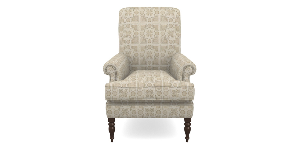 Product photograph of Thistle Chair In Rhs Collection - Small Knot Garden Cotton Weave - Gold from Sofas and Stuff Limited