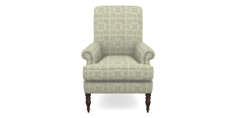 Product photograph of Thistle Chair In Rhs Collection - Small Knot Garden Cotton Weave - Green from Sofas and Stuff Limited