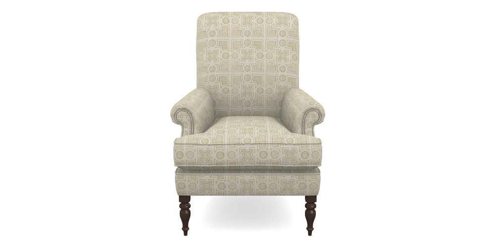 Product photograph of Thistle Chair In Rhs Collection - Small Knot Garden Cotton Weave - Olive from Sofas and Stuff Limited