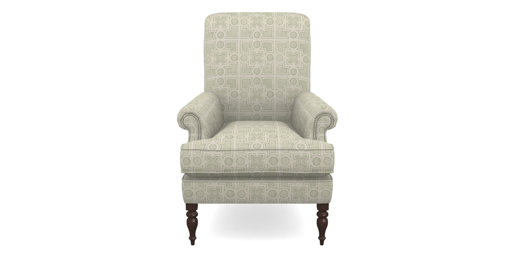 Product photograph of Thistle Chair In Rhs Collection - Small Knot Garden Cotton Weave - Pistachio from Sofas and Stuff Limited