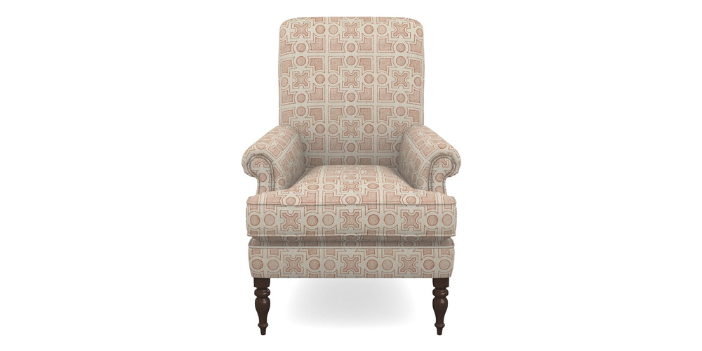 Product photograph of Thistle Chair In Rhs Collection - Small Knot Garden Cotton Weave - Terracotta from Sofas and Stuff Limited