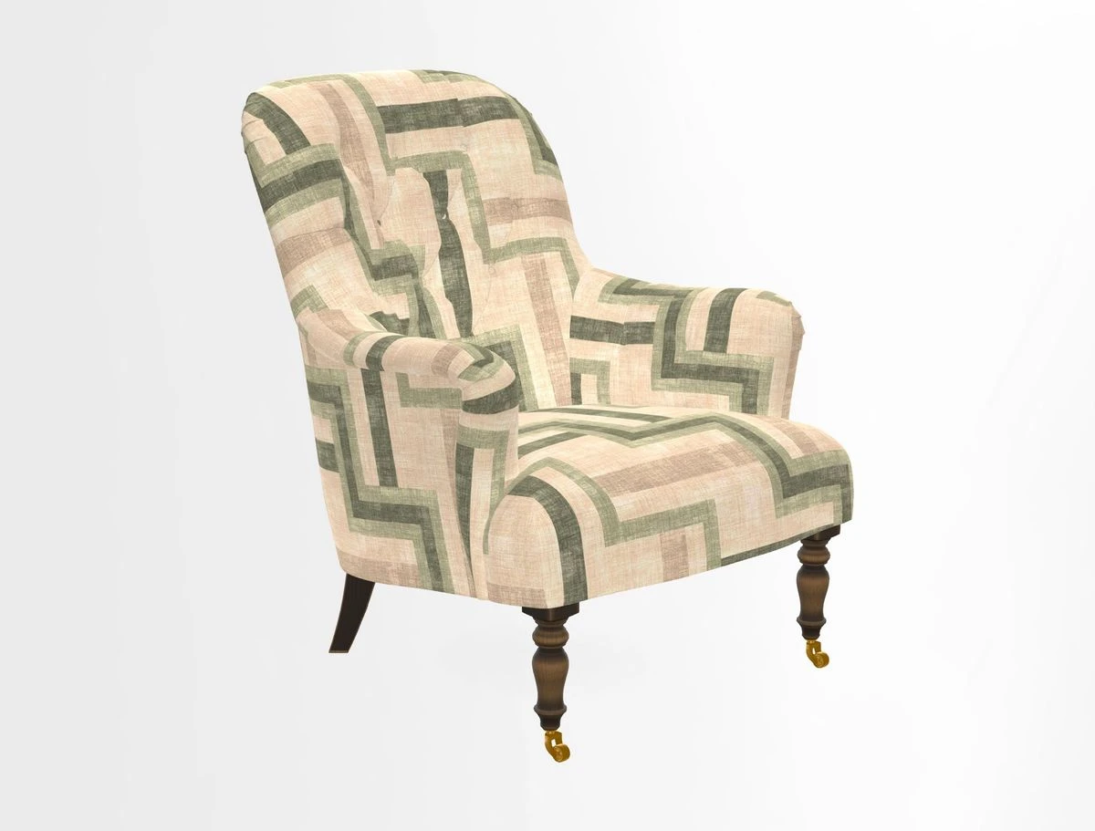 Tisbury Chair in House Clever Velvet Henna