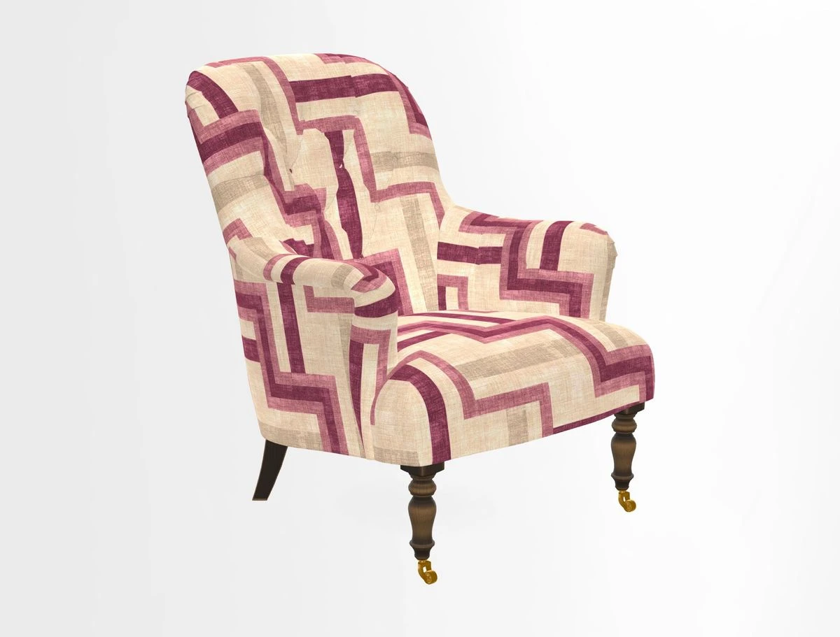 Tisbury Chair in House Clever Velvet Henna