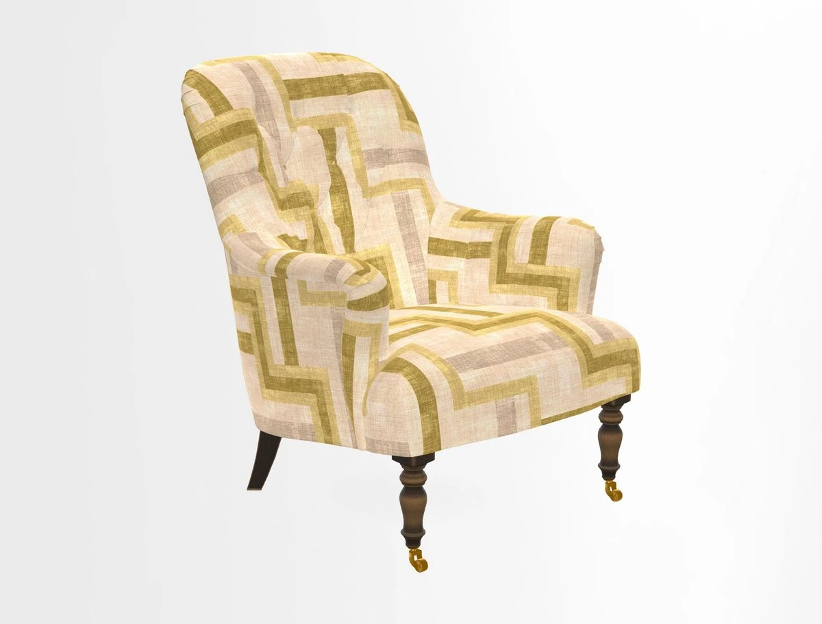 Tisbury Chair in House Clever Velvet Henna