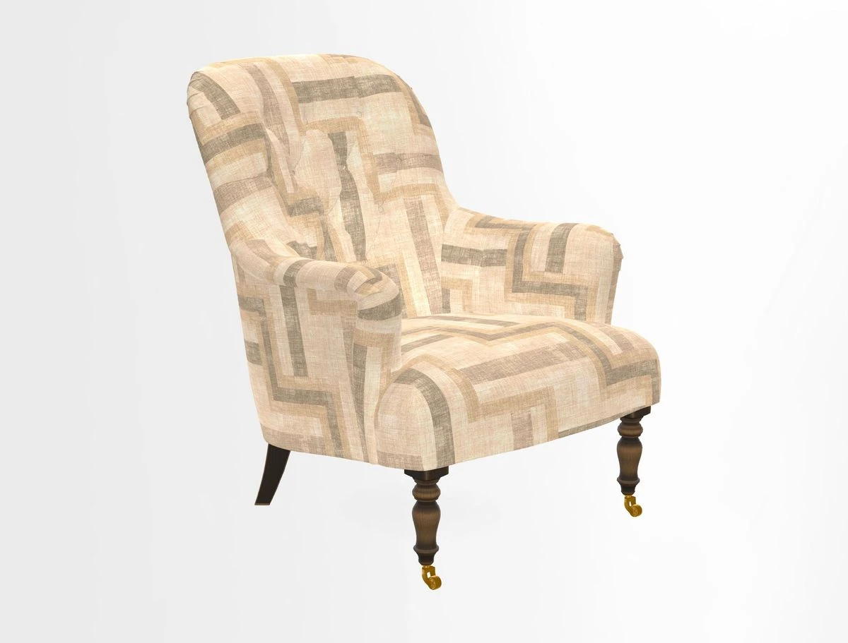 Tisbury Chair in House Clever Velvet Henna
