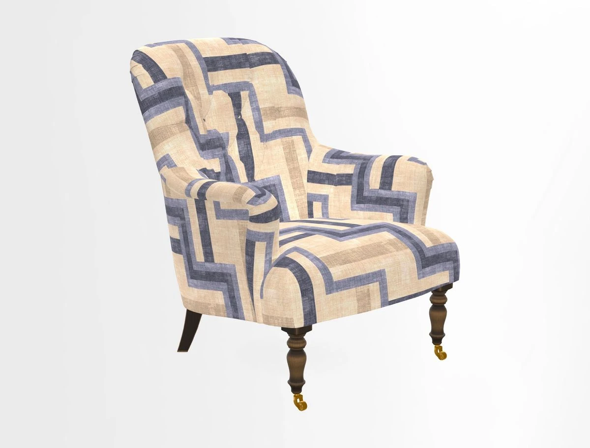 Tisbury Chair in House Clever Velvet Henna