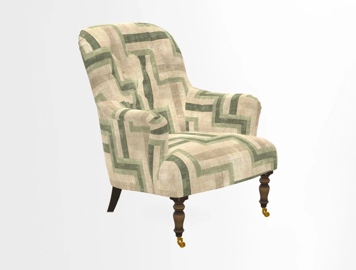 Tisbury Chair in House Clever Velvet Henna