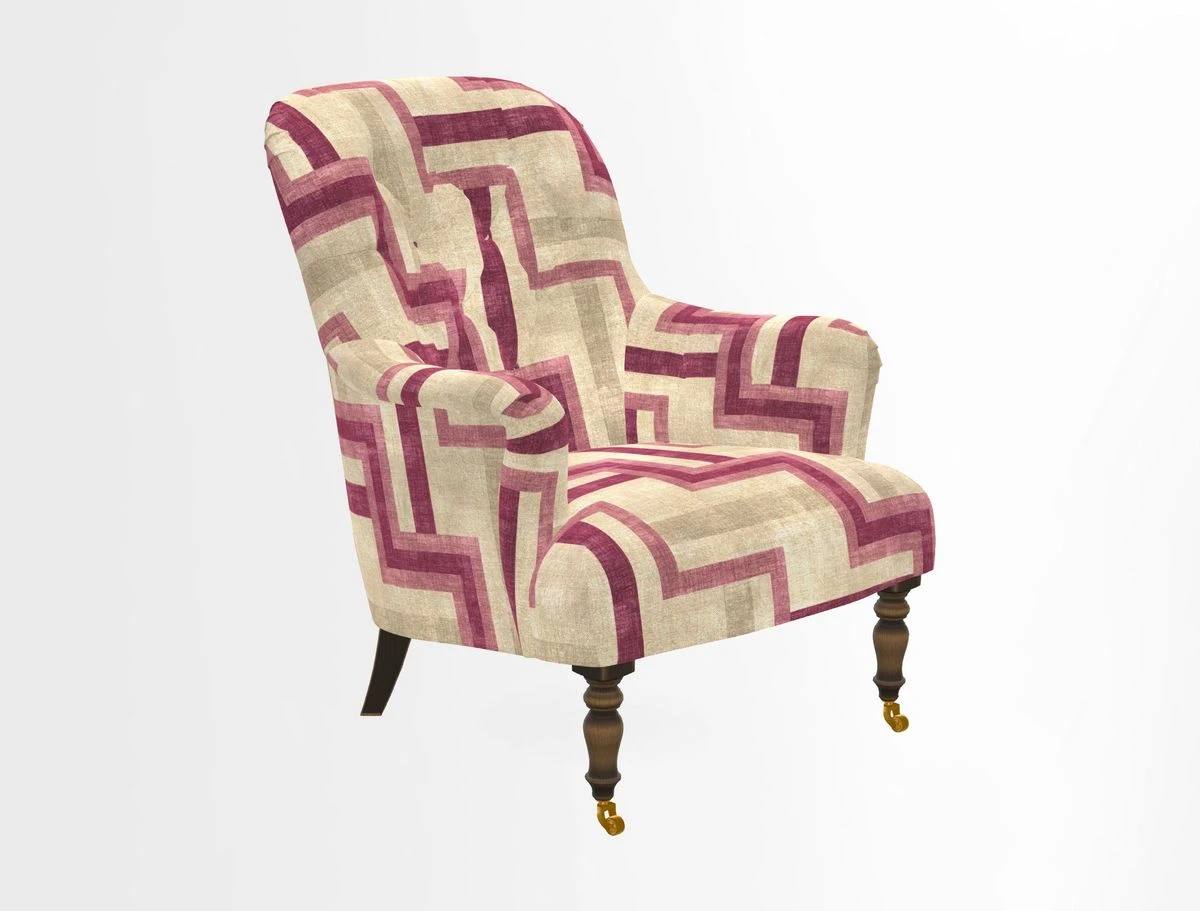 Tisbury Chair in House Clever Velvet Henna