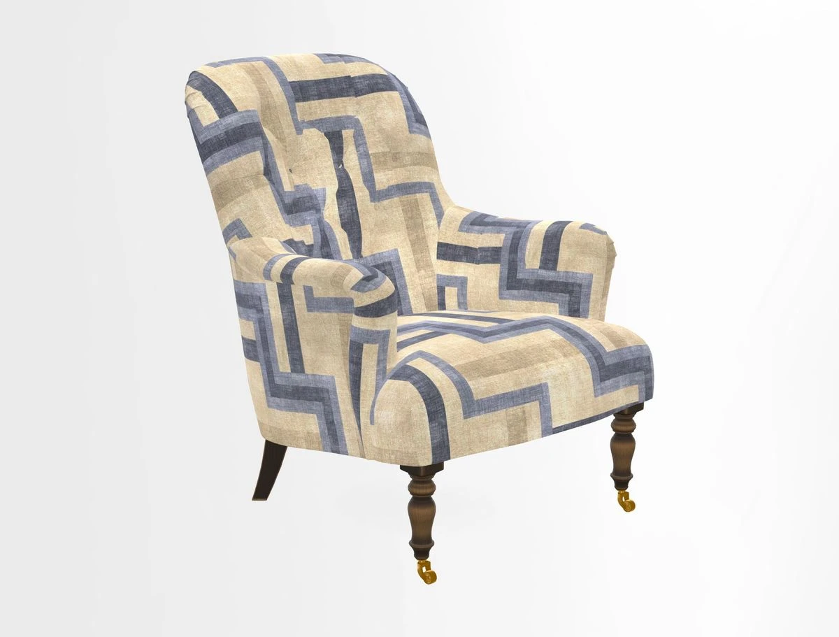 Tisbury Chair in House Clever Velvet Henna