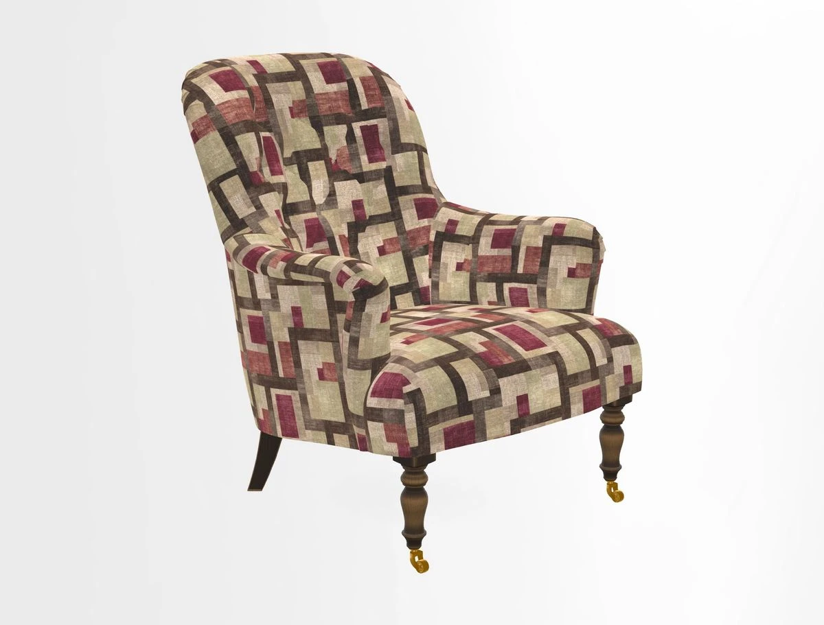 Tisbury Chair in House Clever Velvet Henna