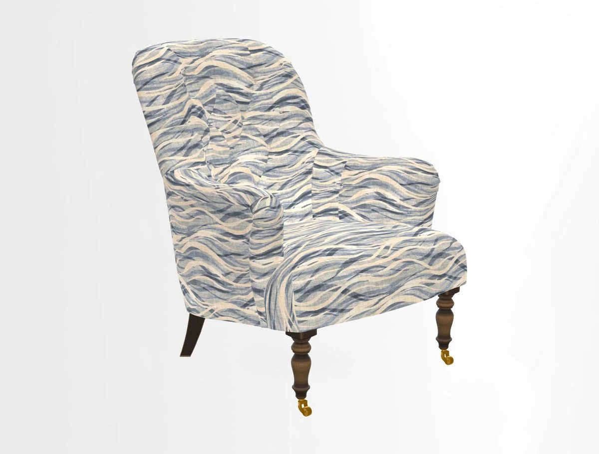Tisbury Chair in House Clever Velvet Henna