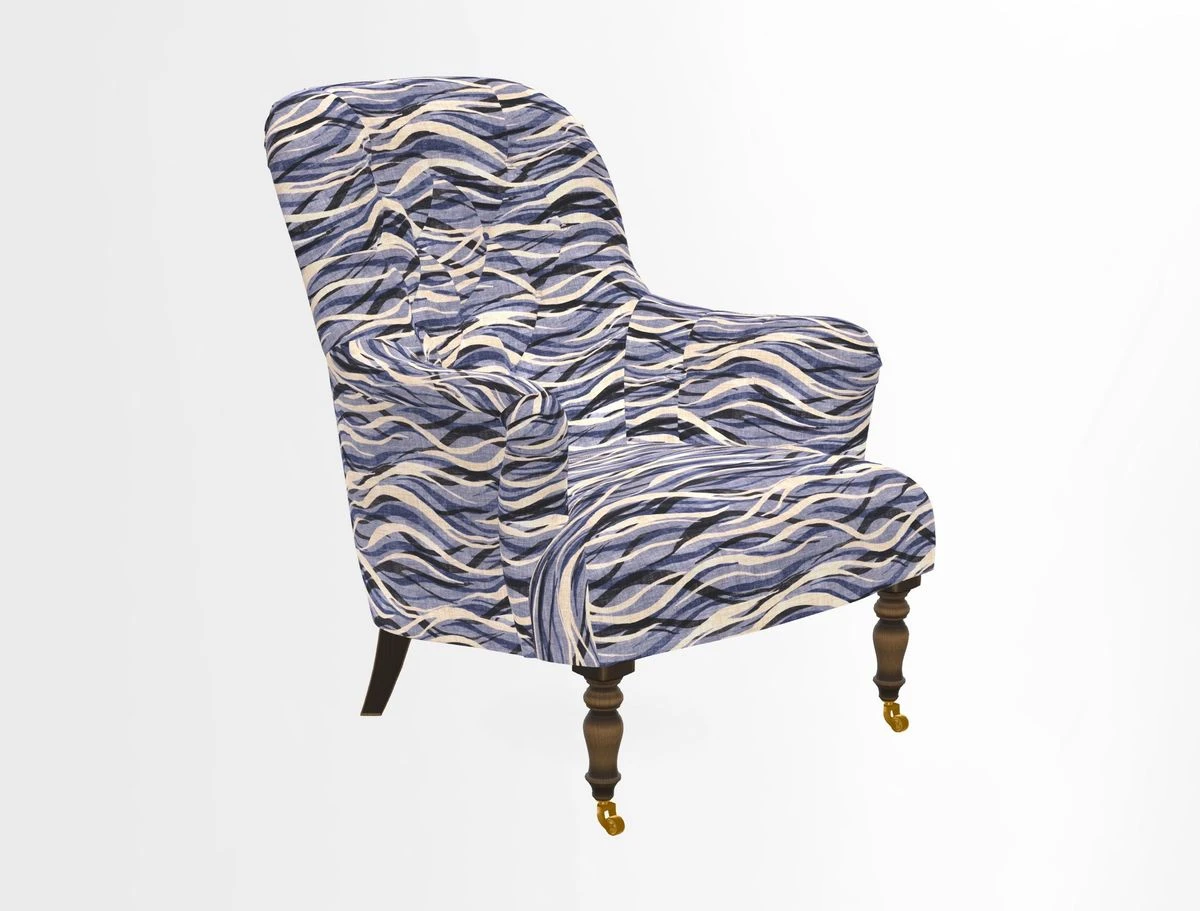 Tisbury Chair in House Clever Velvet Henna