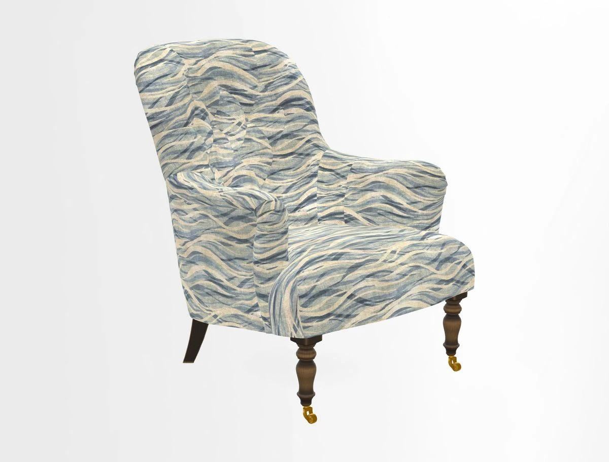 Tisbury Chair in House Clever Velvet Henna