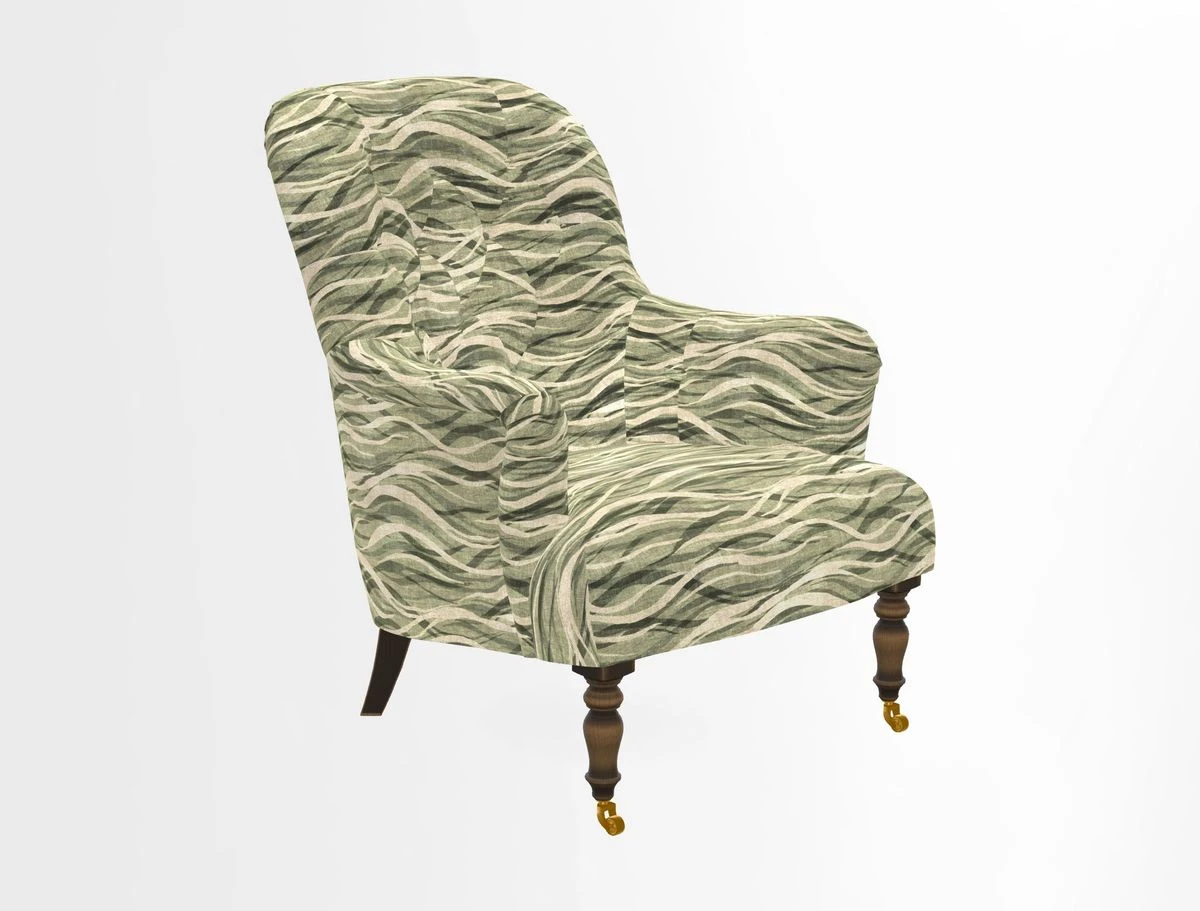 Tisbury Chair in House Clever Velvet Henna