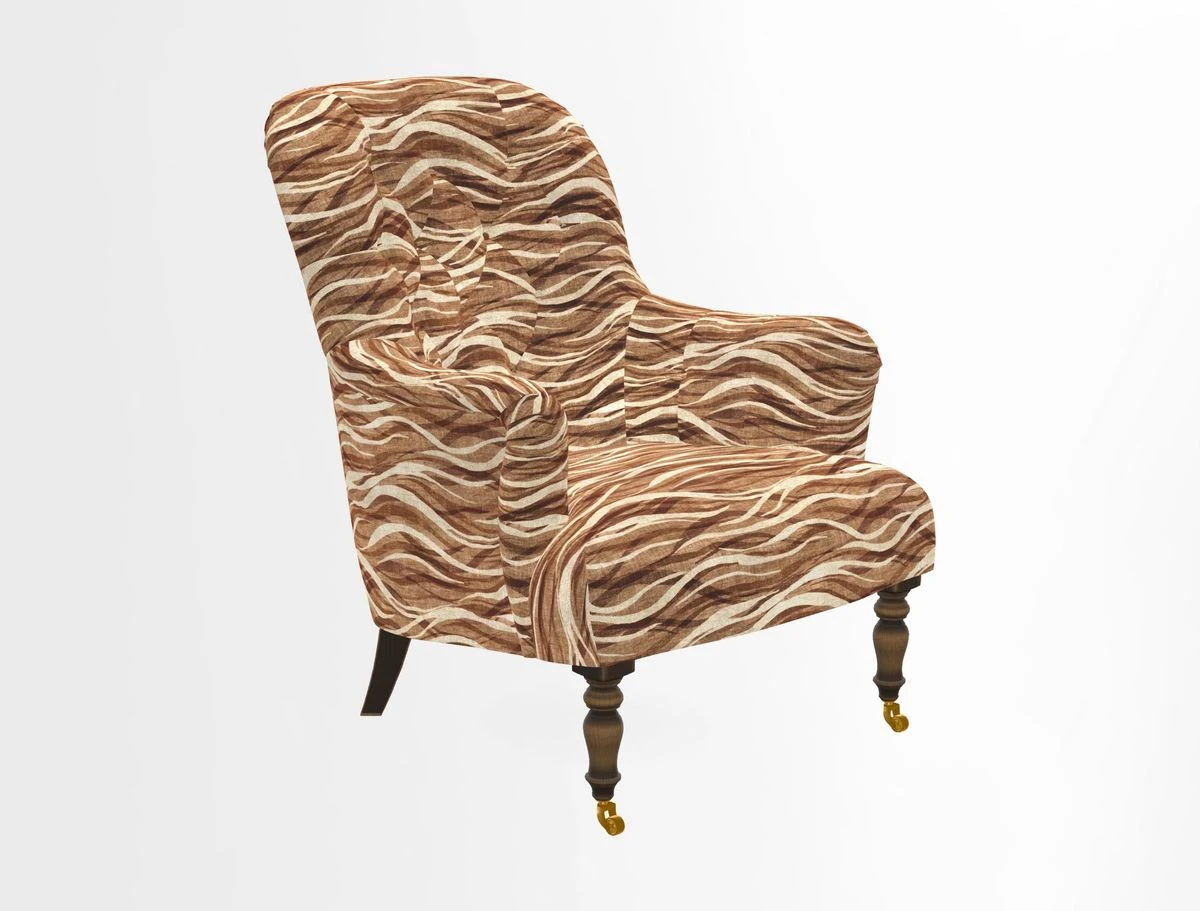 Tisbury Chair in House Clever Velvet Henna