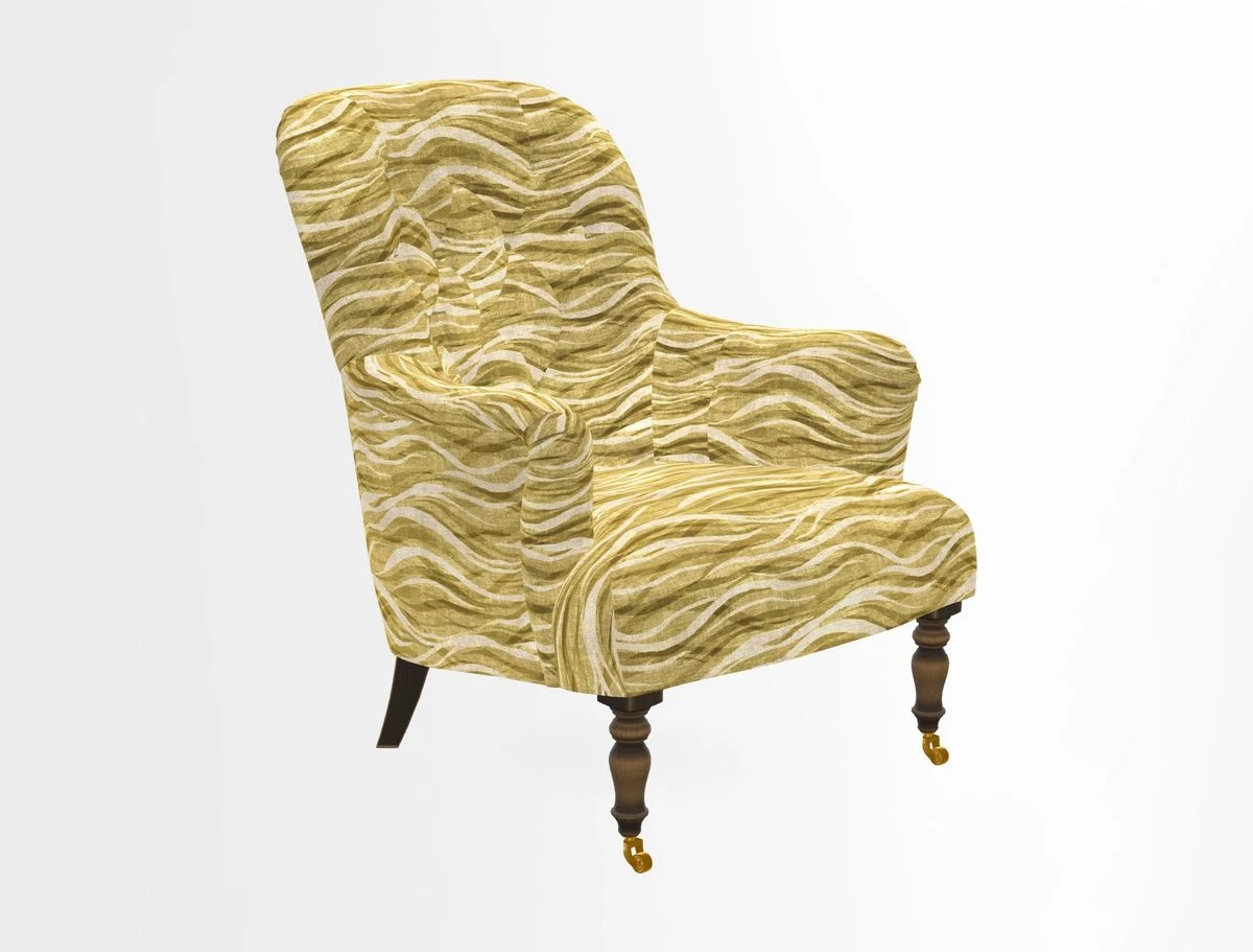 Tisbury Chair in House Clever Velvet Henna