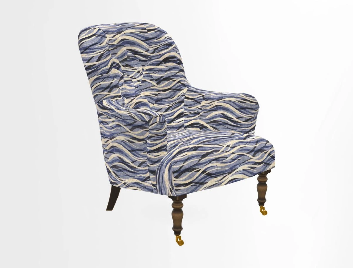 Tisbury Chair in House Clever Velvet Henna