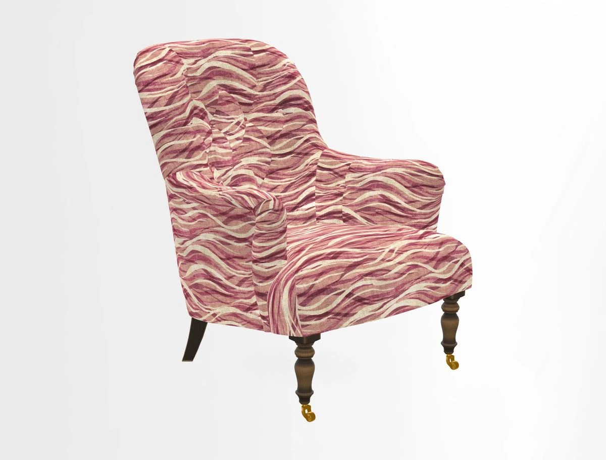 Tisbury Chair in House Clever Velvet Henna