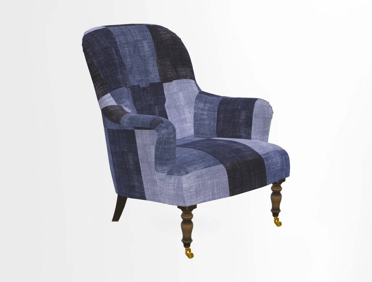 Tisbury Chair in House Clever Velvet Henna