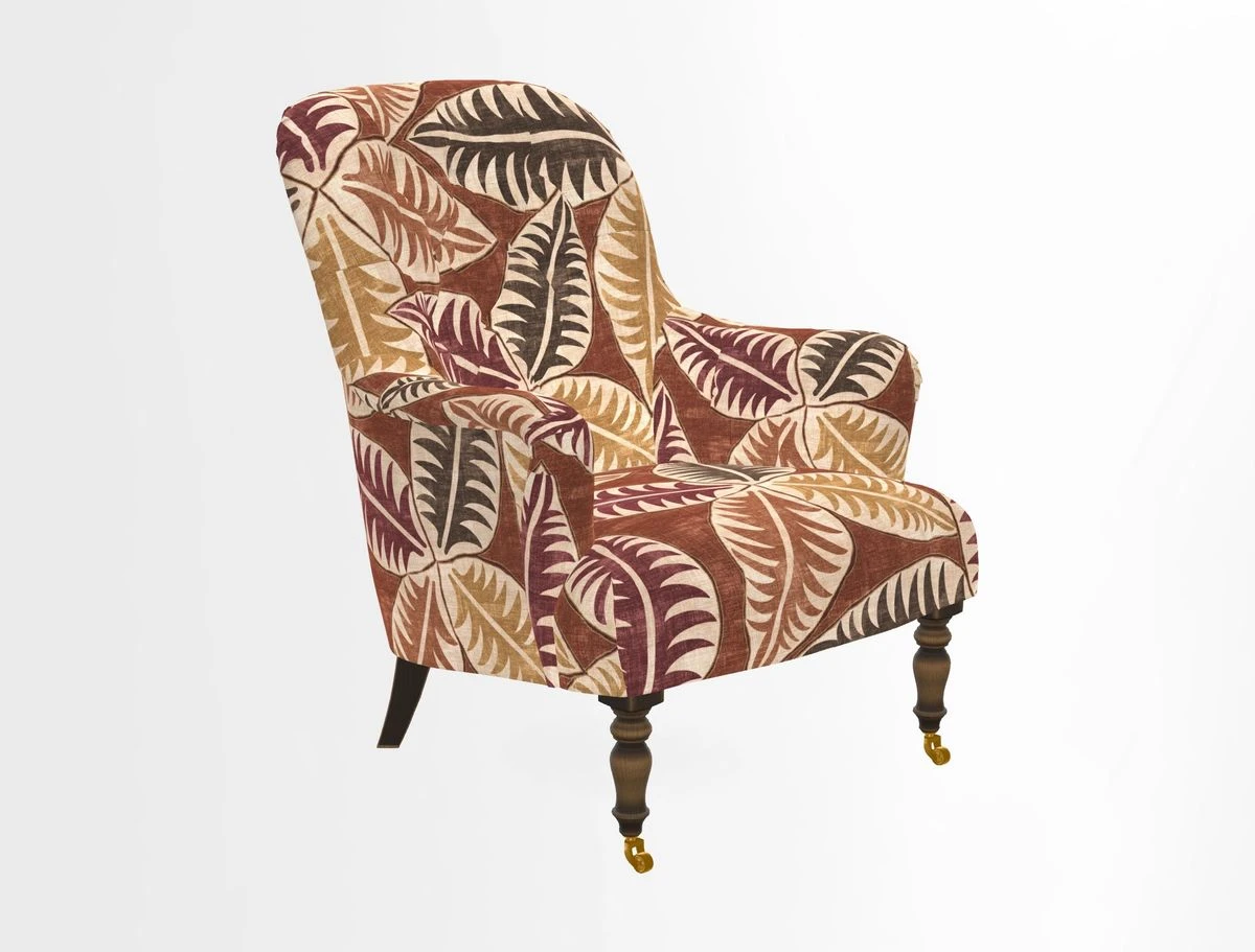 Tisbury Chair in House Clever Velvet Henna